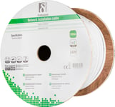 S/FTP Cat7 install cable100m drum 600MHz DeltaCertif white