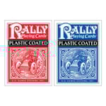 Plastic-Coated Rally Playing Cards BLUE 9781572815131