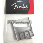 Fender® Road Worn® Tele® bridge assembly, Nickel aged