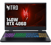 ACER Nitro 5 15.6" Gaming Laptop - Intel®Core i5, RTX 4060, 512 GB SSD, Black