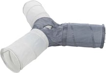 Trixie Nylon Kattunnel 4-Vägs 50x22cm/Tunnel Grå