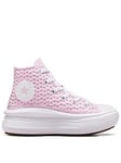 Converse Kids Girls Move Festival High Tops Trainers - Lilac, Light Purple, Size 1.5 Older
