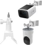Support De Caméra De Sécurité Pour Eufy Security Solo Indoor Cam P24 Et Caméra De Surveillance Extérieure Eufy S220 Solocam - Support Mural Avec Jeu De Vis[Q1462]
