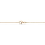 Scrouples Soho Heart Infinity Forgylt Sølv Armbånd Med Zirconia 38722A,M