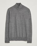 J.Lindeberg Kiyan Quarter Zip Wool Sweater Black Melange
