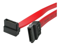 Akyga - SATA-kabel - SATA (hona) rak till SATA (hona) vinklad - 50 cm - röd