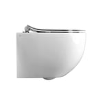 Alterna Arco Vegghengt Toalett M/sete Svart/hvit Hvit