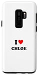 Galaxy S9+ First name « I Heart Chloe I Love Chloe » Case