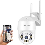 1080P Security Camera Outdoor, Aottom CCTV Camera Wireless PTZ Dome WiFi Camera