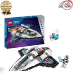 City Interstellar Spaceship Toy Set, Outer Space Building Toys for 6 Plus Year