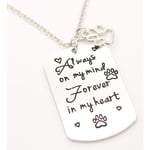 Halsband Minne Always on my mind.... Tass Katt/Hund Husdjur Silver