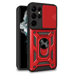 COOL SMARTPHONES & TABLETS ACCESSORIES Case for Samsung S908 Galaxy S22 Ultra Hard Ring Red