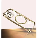 Mobilskal MagSafe Transparent iPhone 15 Pro, Gold