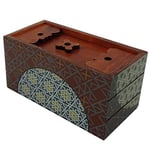 Secret Box Winter Puzzle en Bois Secret Japonais de Niveau 5 - Coffre-Fort pour trésor - 16 x 7,9 x 7,9 x 7,9 cm - Marron foncé (XP0160)