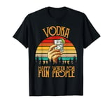 Mens Vodka - Happy Water For Fun People Retro Vintage T-Shirt