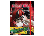 LEGO HARLEY QUINN & BATGIRL A5 JOURNAL NOTEBOOK HARDBACK LINED BOOK GIRLS RULE