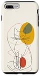 Coque pour iPhone 7 Plus/8 Plus Minimalistic Cat Drawing Lines Phone Cover