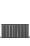 Designer Flat Panel Radiators Anthracite Grey 600mm x 1190mm