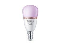 Philips Ljuskälla 4,9 W (motsvarar 40 W) P45 E14, Smart glödlampa, Wi-Fi/Bluetooth, Vit, Integrerad LED, E14, Vit