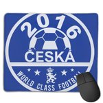 Euro 2016 Football Czech Republic Ceska Republika Disc Blue Customized Designs Non-Slip Rubber Base Gaming Mouse Pads for Mac,22cm×18cm， Pc, Computers. Ideal for Working Or Game