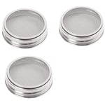 Set Of 3 Stainless Steel Sprouting Jar Lid Kit For Superb Ventilation Fit For Wi