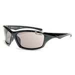 BLOC VICE X181 Mens/Womens Sports Wrap Sunglasses SHINY BLACK / GREY CAT.3