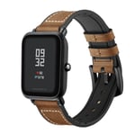 Premium Läderarmband Amazfit GTS/GTS 2 Brun