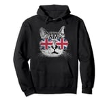 Cat Shirt England UK Union Jack Flag Country Men Women Gift Pullover Hoodie