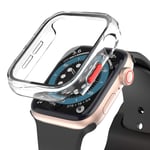 Transparent Hard Case for Apple Watch Series 3/2 with Screen Protector 42mm iWatch Bumper Overall Protective Cover