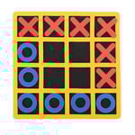 Bärbar Tic Tac Toe XO-formad schackspel
