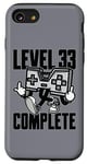Coque pour iPhone SE (2020) / 7 / 8 Level 33 Complete Tenue de jeu pour le 33ème anniversaire 33