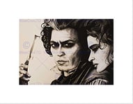 Wee Blue Coo SWEENEY TODD JOHNNY DEPP MAGUIRE BLACK FRAME FRAMED ART PRINT PICTURE B12X14048