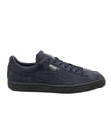 Puma Suede Classic Mens Navy Trainers - Blue Leather - Size UK 3.5