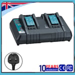 For Makita BL1850 DC18RD 18v Li-Ion Twin Double Port Rapid Battery Charger 240V
