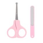 (Pink)4Pcs Newborn Baby Baby Nail Care Kit Nail Clipper Tweezers Manicure BGS