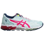 Asics Gel-Quantum 360 6 Lace-Up Light Blue Synthetic Womens Trainers