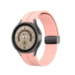 System-S Bracelet 20 mm en silicone pour montre Samsung Galaxy Watch 5 4 - Rose, rose bonbon, Eine Grösse