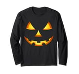 Jack O Lantern Halloween Costume Shirt Pumpkin Face Long Sleeve T-Shirt