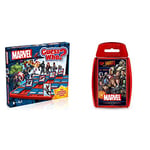 Marvel Guess Who? Board Game, The Avengers, Guardians of the Galaxy and Wakanda forces are included from Hulk & Marvel Cinematic Universe Top Trumps Special Card Game, Play with Black Widow
