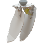 NI TX11 Låsreline 125 mm spjäll, tumskruv