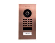 Doorbird D1101V (PoE) Video ringeklokke med kamera (Modell: Innfelt, Farge: Bronze-finish)