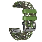 Garmin fenix 7X Sport (Camouflage_Green) Silicone Strap Camouflage_Green