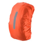 55-65L Waterproof Backpack Rain Cover with Vertical Strap L Orange