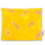THERALINE Körsbärskärnkudde 23x26cm Design Fisk gul (49)