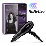Babyliss Diamond Radiance Hair Dryer, 3 Heat & 2 Speed Settings 2200 W Black