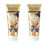 2x Eveline Slim Extreme 4D Slimming Modeling Stimulating Body Serum 24 Gold