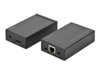 DIGITUS DS-55120 HDMI Video Extender Long Range (Local and Remote Units) - Video/lyd-forlenger - HDMI - opp til 120 m