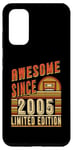 Coque pour Galaxy S20 Awesome Since 2005 Édition limitée Anniversaire 2005 Vintage