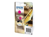 Epson 16XL - 6.5 ml - XL - magenta - original - blister - bläckpatron - för WorkForce WF-2010, 2510, 2520, 2530, 2540, 2630, 2650, 2660, 2750, 2760