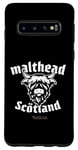Coque pour Galaxy S10 Whisky Highland Cow Lettrage Malthead Scotch Whisky